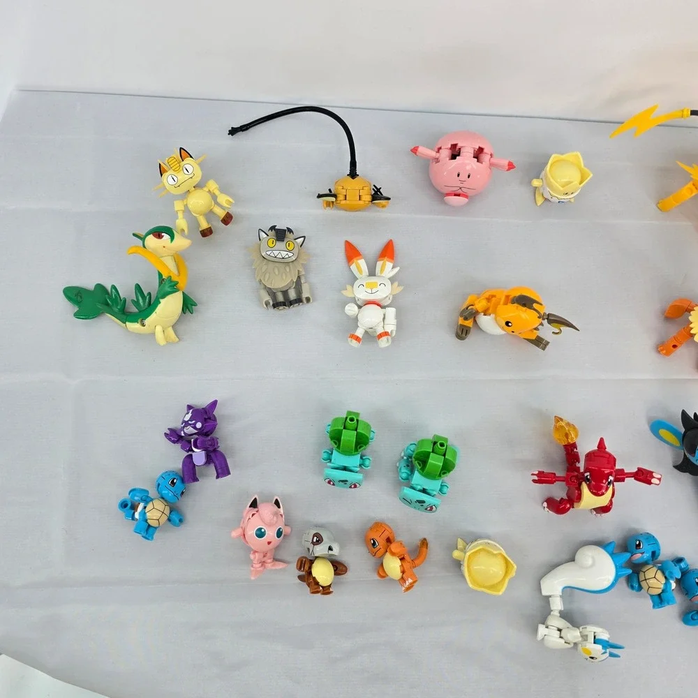 Mega Construx Pokemon Figure Lot Bulbasaur Eevee Jolteon Charmander Squirtle 20